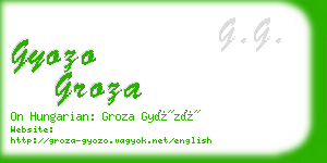 gyozo groza business card